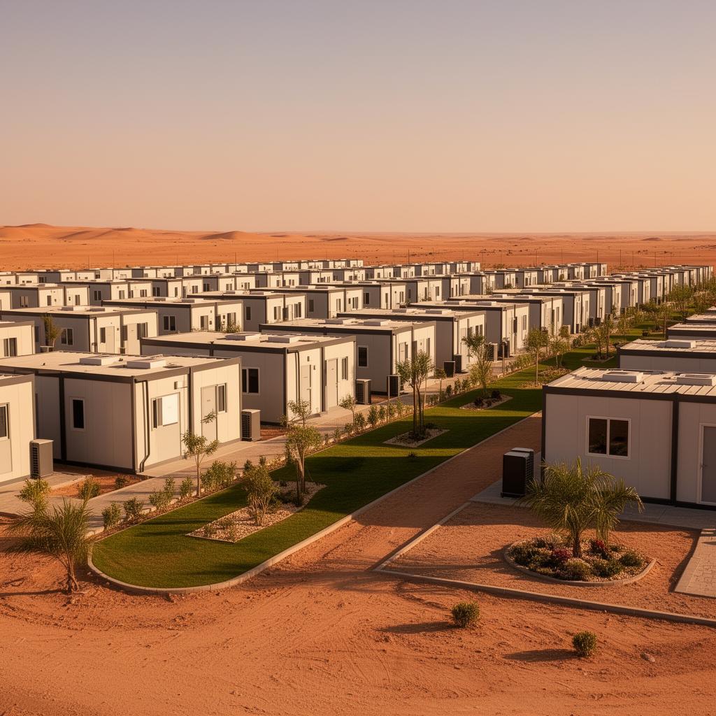 Organized workforce accommodation camp