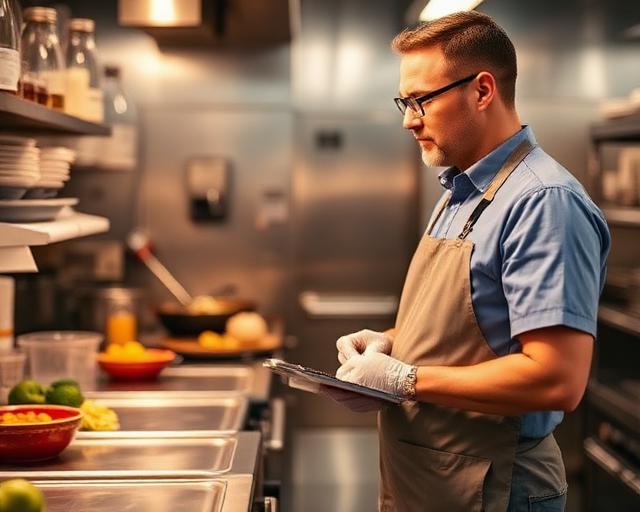 Quality inspection in industrial kitchen